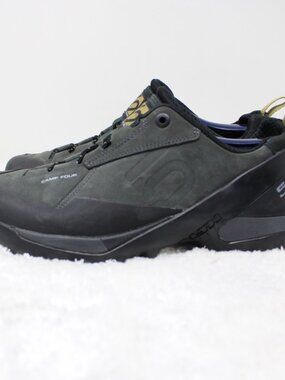 Five Ten Camp Four Hiking Shoes Mens 9 Gray Stealth Rubber Approach Lace Up